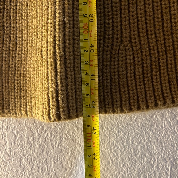 ZARA Knit Sweater Dress Camel Tan Maxi A-Line - Picture 6 of 8